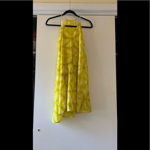Loose fitting, slightly high low chiffon dress, fully lined.